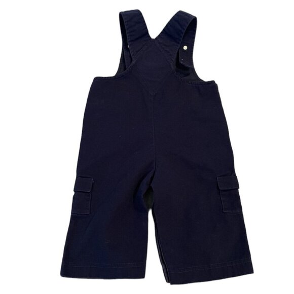 Florence Eiseman Vintage 18m Lizard & Worm Appliqué Overalls - Picture 4 of 6